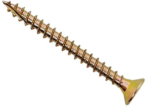 Spectre Advanced Lot de 200 vis à bois multifonctions 4 x 35 mm Zinc jaune passivé