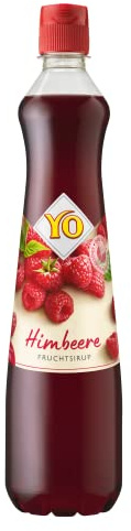 YO Sirup Lampone (1 x 700 ml) – Il flacone singolo produce fino a 6 litri di bevanda pronta, senza edulcoranti, coloranti e conservanti, vegano