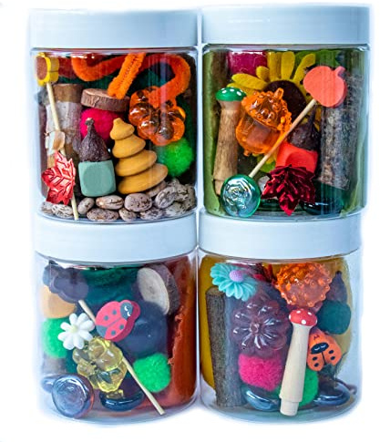 Play Dough Jar, Party Favors For Kids, Play Dough Kit, Sensory Kit, Eco Dough, Sensory Play (All Four Jars)