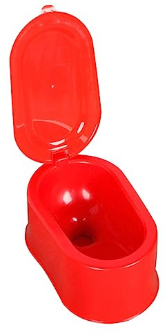 KOMBIUDA Inodoro Temporal De Pvc Reforzado Para Camping y Construcción Aislante De Olores De Limpiar Interior y Exterior Color Aleatorio Base