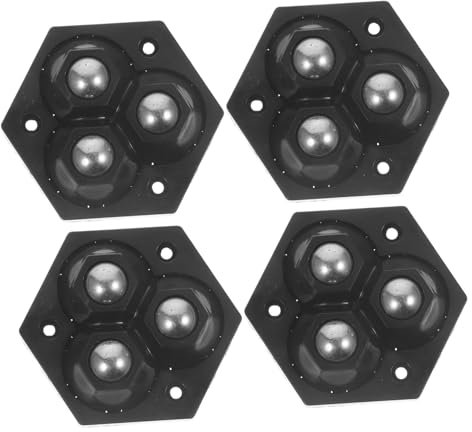 iplusmile 4piezas Ruedas Giratorias Adhesivas De Doble Bola Para Electrodomésticos y Muebles Instalación Sin Perforación De Silenciosas y Resistentes Para De Basura y Pequeños Aparatos