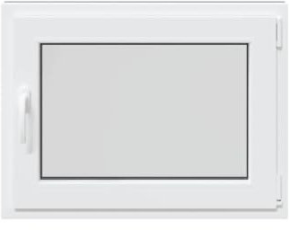 vidaXL Basement Window RISOR 80x70 cm Tilt&Turn DIN Right Anthracite