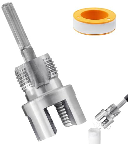 1 Pezzi Filettatore per Tubi in PVC/PPR, 2 in 1Kit Utensile Integrato per Filettatura Interna ed Esterna Tubi da 3/4, Multiuso Filettatore Trapano Elettrico A-ccessori