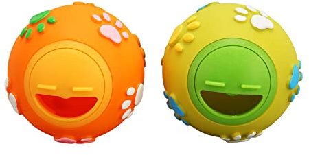 QWUUYEC Pelota para Premios de, Juguete Interactivo para Alimentación, Diseño Desmontable y Saludable - Control de Comida, Colores Vivos, Fácil Limpieza, Ideal para Estimulación