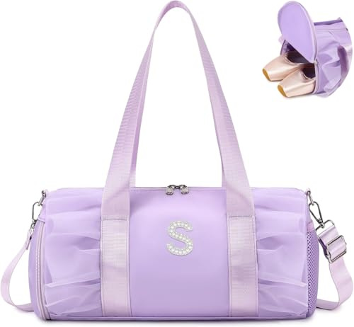 Borsa Ginnastica Artistica Bambina Borsa palestra Borsone Danza Ragazza Borsone Sport Piscina per Tasca Bagnata