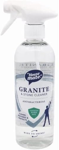 House Mate Granite & Stone Cleaner 500 ml - Eco-friendly, Effective, Non-toxic Cleaner for Granite & Stone Surfaces - Enhances Shine & Protects Surfaces - Long-lasting Formula