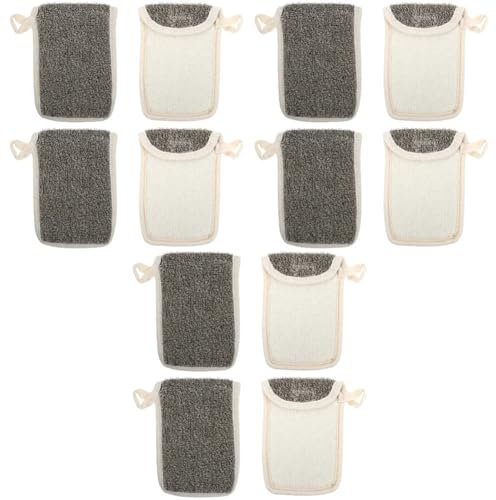 Angoily 12pcs Shower Puff for Baths Soap Storage Net Exfoliating Feature Bath Accessory