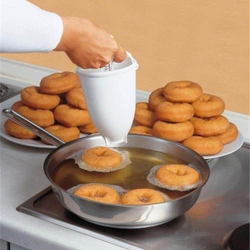 HiyyFloy Máquina para Hacer Rosquillas De Plástico, Práctico Molde para Rosquillas, Herramienta De Fabricación De Repostería, Utensilios para Hornear, Accesorios De Cocina