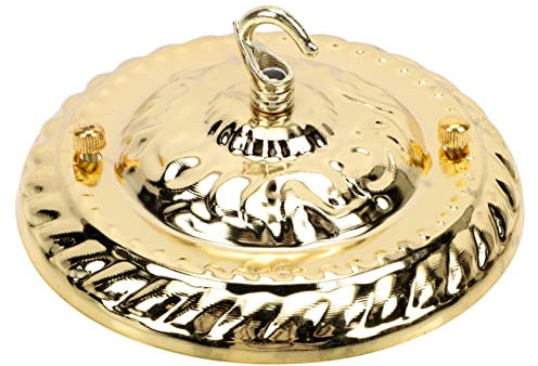 Tofficu Deckenleuchterplatte Lampenhaken Lampensockel Aus Langlebigem Material Mit Goldfarbener Oberfläche Für Hängelampen Und Deko Aufhänger