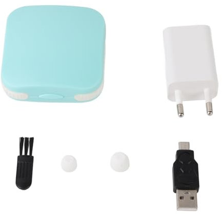 Fictory Amplificador auditivo digital recargable por USB, batería larga, ajuste cómodo, marrón