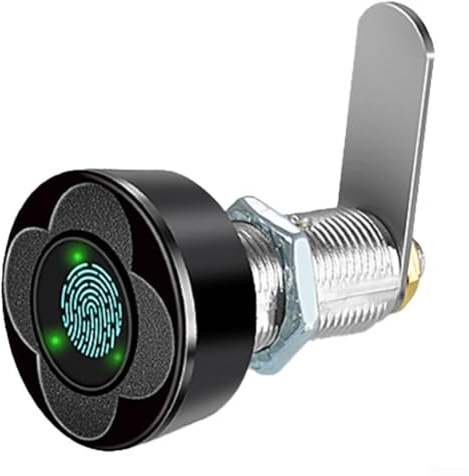 Serratura intelligente per impronte digitali, per cassetti, prestazioni affidabili con sistema di gestione intelligente della batteria (30 mm nero)