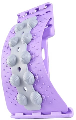 Back Cracker Estiramiento de espalda ajustable de 4 niveles con corrección de masaje de acupresión Descompresión de la columna lumbar Soporte para alivio del dolor de escoliosis