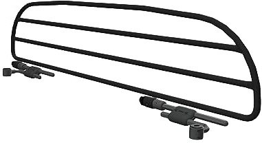 ERGOTECH Divisorio Griglia Divisoria in Metallo per Jeep Compass (dal 2017 in Poi) RDA65HBG-XS, per Trasporto Cani e Bagagli