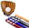 Baseball Set Baseballschläger + Handschuh + Ball Einsteiger-Set (Holz, 30 Zoll)