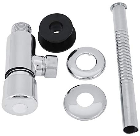 Fdit Manuelles Toilettenspülventil, Spülventil aus Zinklegierung Büro Hotel Badezimmer Toilette Handpressen Spülwerkzeug 3,94 x 1,97 Zoll