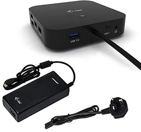 i-tec USB-C Dockingstation 2x4K mit 100W Power Delivery - DisplayPort & 3x USB 3.0 - GLAN & Audio/Mikrofon