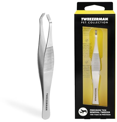 Tweezerman Pet Tick Removal Tweezer, Tick Removal Tool for Dogs and Cats