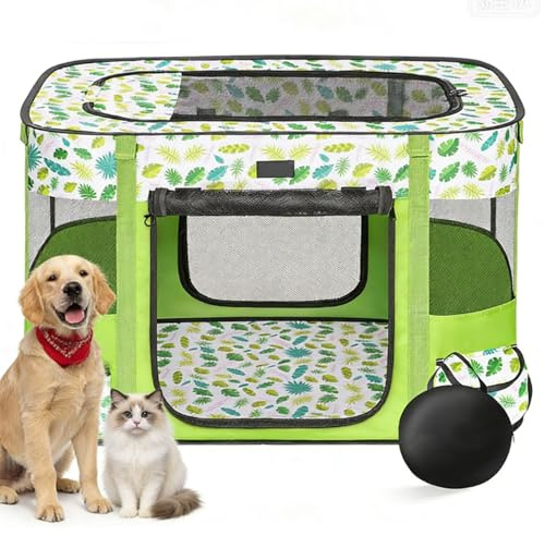 Halorin Parc pour chiots, Parc pour animaux, Maison pour chien portable, Clôture pliable pour animaux de compagnie, 81 * 61 * 56 cm, Parc pour chiots pour l'intérieur, Maison portable pour petits