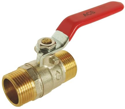 SOMATHERM FOR YOU, Vanne à sphère Double Mâle 3/4 - Économie et fiabilité - Corps en laiton CW617N - Étanchéité par double joints toriques - Garantie 3 ans - Utilisation eau chaude/froide