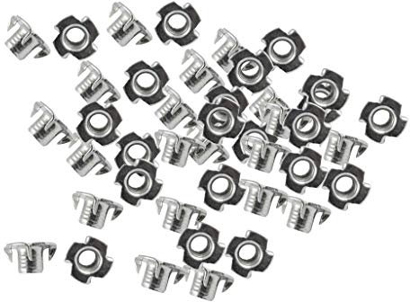 50 Stücke Einschlagmuttern Verzinkt für Blech und Holz Holzmuttern - M3