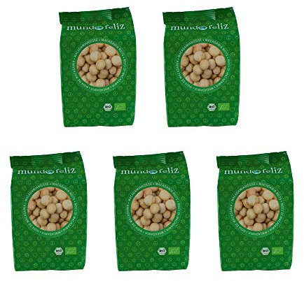 Mundo Feliz - Organic Raw Macadamia Nuts 5 x 100 g