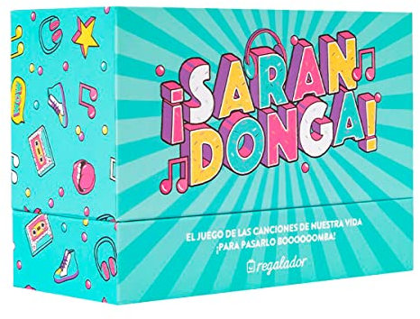 SARANDONGA, El Juego de Las Canciones de Nuestra Vida - Juego para 4-12 jugadores, Divertido para Jugar con Familia y Amigos. De los 60 a la actualidad