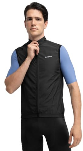 SIROKO - Chaleco Cortavientos de Ciclismo V1 Blaast - XXL - Negro