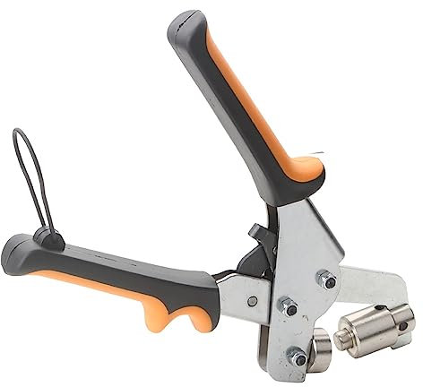 Jieotwice Oeillet à Riveter Pince Combinée Pince à Poinçonner à Main Pince à Main à Œillet Portable Machine de Presse à Main à Œillet de 10.5mm Perforateur Manuel à Œillet