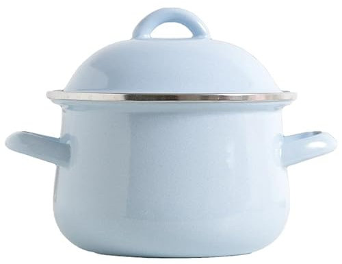 pentola in vetro Pentola in ferro Pentola smaltata Mini zuppa Makaron Smalto addensato Doppio orecchio Vaso da dessert complementare