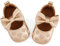 LACOFIA Baby Girls First Walking Shoes Infant Mary Jane Anti-Slip Bowknot Dress Shoes Prewalkers Gold 12-18 Months