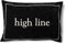 Riviera Maison Kissenbezug Zierkissen Schwarz, Kissenhülle, Zierkissenhülle Dekokissen - High Line Kissen mit Text - Polyester - (LxB) 45x65