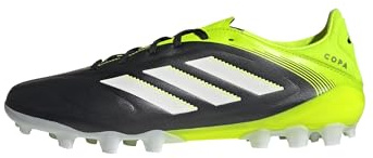 adidas Unisex COPA Pure III League 2G/3G Artificial Ground Football Boots, Core Black/Cloud White/Lucid Lemon, 42 2/3 EU