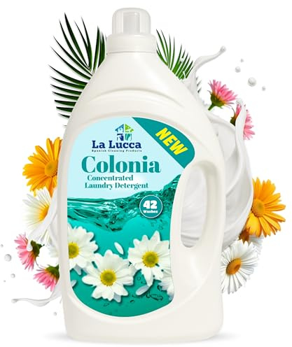 LaLucca Colonia Concentrated Laundry Detergent | 42x Washes | Floral Fragrance Clothes Washing Liquid | Spanish Washing Detergent | Long Lasting 3 Litre Laundry Liquid | Suitable For All Fabrics