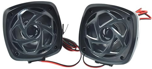 Ancsttu Enceintes Moto, Système Haut-Parleur Compact avec Amplificateur pour Guidon, Accessoires Polyvalents pour Scooter et Balades en Plein Air avec Sonorisation Routière