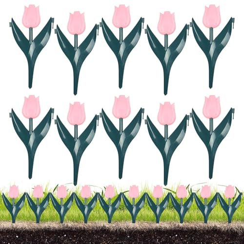 Valla para cama de flores, valla decorativa de jardín, decoración al aire libre para horticultura, área de juegos, área de piscina, cementerio, patio delantero, granja, patio, mascota