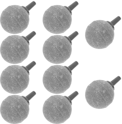 Alasum 10 Pezzi Pietre Porose Aeratore per Acquario Diffusore Bolle Ossigeno in Materiale Dinas Resistente Riutilizzabile e Facile da Pulire per Vasche e Laghetti