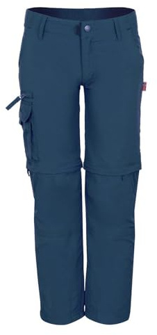 Trollkids Quick-Dry zip-off byxor Oppland, mystisk blå, storlek 140, Mystik blå