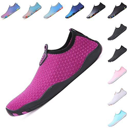 Baofular Chaussures Aquatiques Homme Femme Chaussure de Plage Confortable été Chaussette de Piscine Antidérapante Chaussures d'eau pour Yoga Surf Natation Mer Sport Aquatique GR.35-46