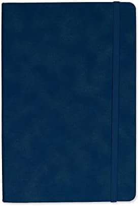 Silvine A5 Executive Hardback Notebook/Journal Blue. 160 Lined Pages of 90gsm Premium Ivory Paper, 197BL (Pack of 2)