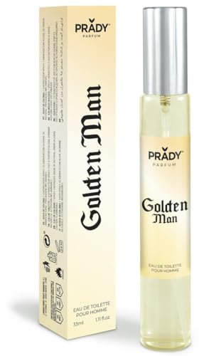 Prady - Eau de Toilette Golden Man - 33 ML - Parfum audacieux et sophistiqué pour une présence remarquable.