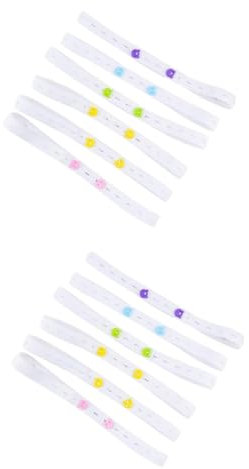 VICASKY 40 Stk elastische Windelstreifen Windelverschluss Windelband Windelriegel Windelklammer Windelgürtel Windelstreifen Gürtel Windelband für Kleinkinder Weiß
