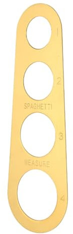 Spaghetti Measuring Tool - Stainless Steel Pasta Portion Control Gadgets | Quick Spaghetti Ruler Measurer Device | 4 Serving Sizes to Measure Spaghetti for Kitchen | Manual Pasta Makers