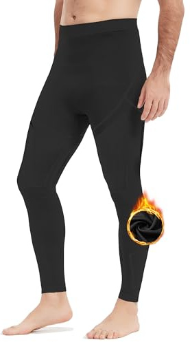 NOOYME Collant Thermique Homme sous Pantalon Thermique Homme Caleçon Long Chaud sous Vetement Thermique Homme à Séchage Rapide Legging Homme pour Le Ski Course à Pied