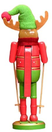 Yooghuge 30CM Natale Nut Cracker Pupazzo di neve Slitta Figurine Per La Decorazione di Festa E Dare Festival