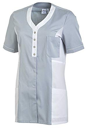 Leiber 08/2789 Damen Hosenkasack 1/2 Arm, Farbe: Silbergrau/Weiß, Größe: 50