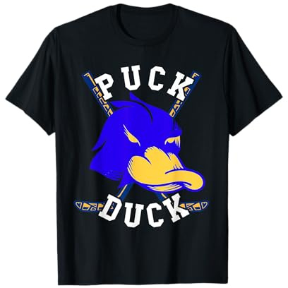 Puck Duck Hockey sobre hielo Palos Jugar Hockey sobre hielo Deporte en equipo Camiseta
