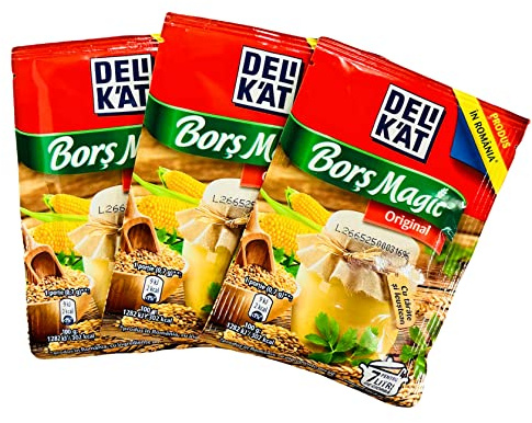Delikat Traditional Romanian Bors Magic Original - from Hart of Romania, Essential for a Soup 3x20g Each