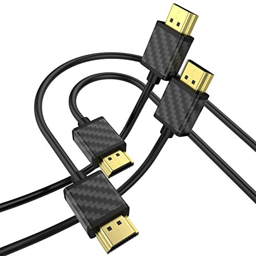 SOEYBAE 5 Stück hdmi kabel 2m, 18Gbps, HDMI 2.0 4K 60Hz, HDR, Ultra HD, 1080p, 3D, 2160p, ARC, Kompatibel mit Monitor TV PS5 PC (2M)