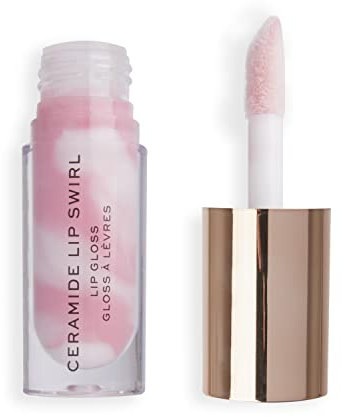 Makeup Revolution, Lip Swirl Ceramide Gloss, Brillant à lèvres, Pure Gloss Transparent, 4.5ml