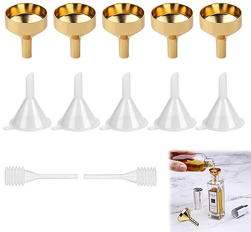 Piccoli Imbuti In Metallo,Imbuto Piccolo Di Metallo,Imbuti Piccoli,Mini Imbuto Profumo,Mini Giudici In Metallo,Imbuti Trasparenti,Mini Imbuto In Plastica,12pcs
